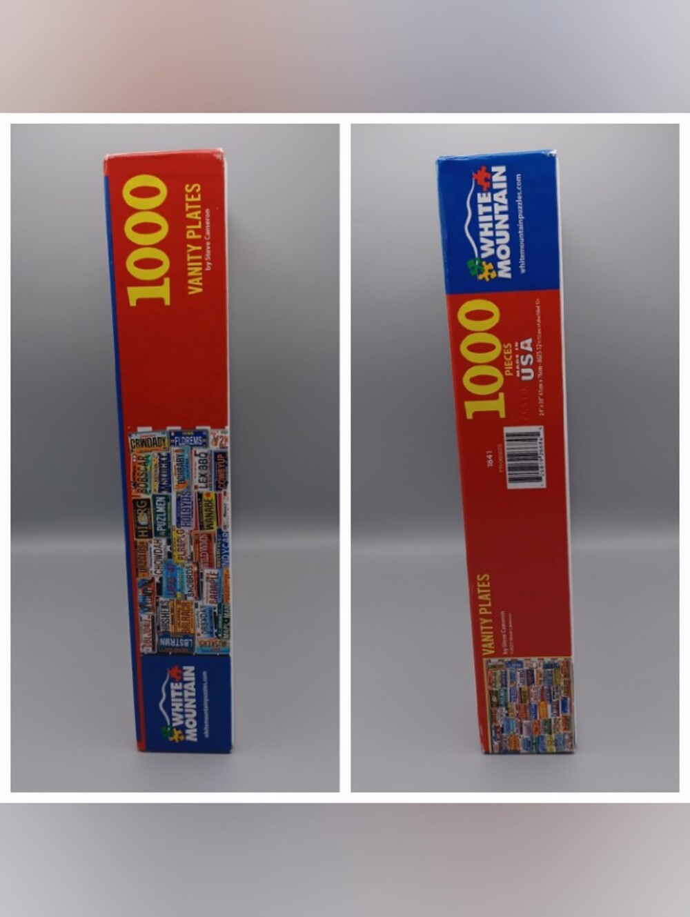 White Mountain Vanity Plates Puzzle Complete - Picture 4 of 14